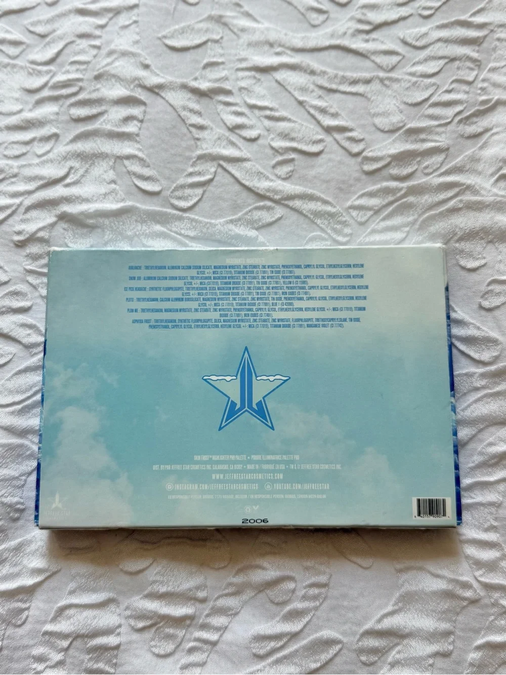 Brand New Jeffree Star Cosmetics Beauty Skin Frost Pro Palette - Ice Crusher